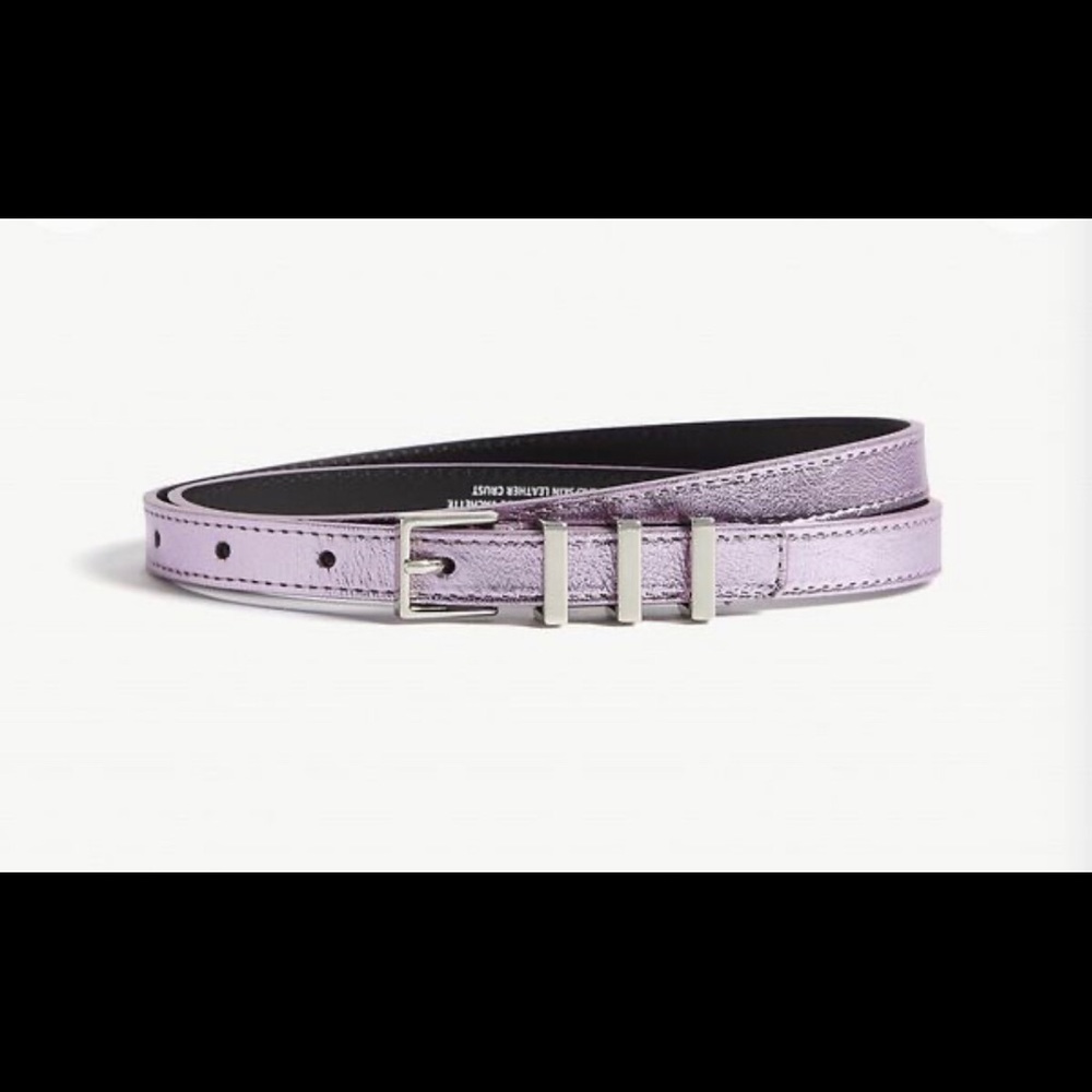 Sandro metallic pink belt